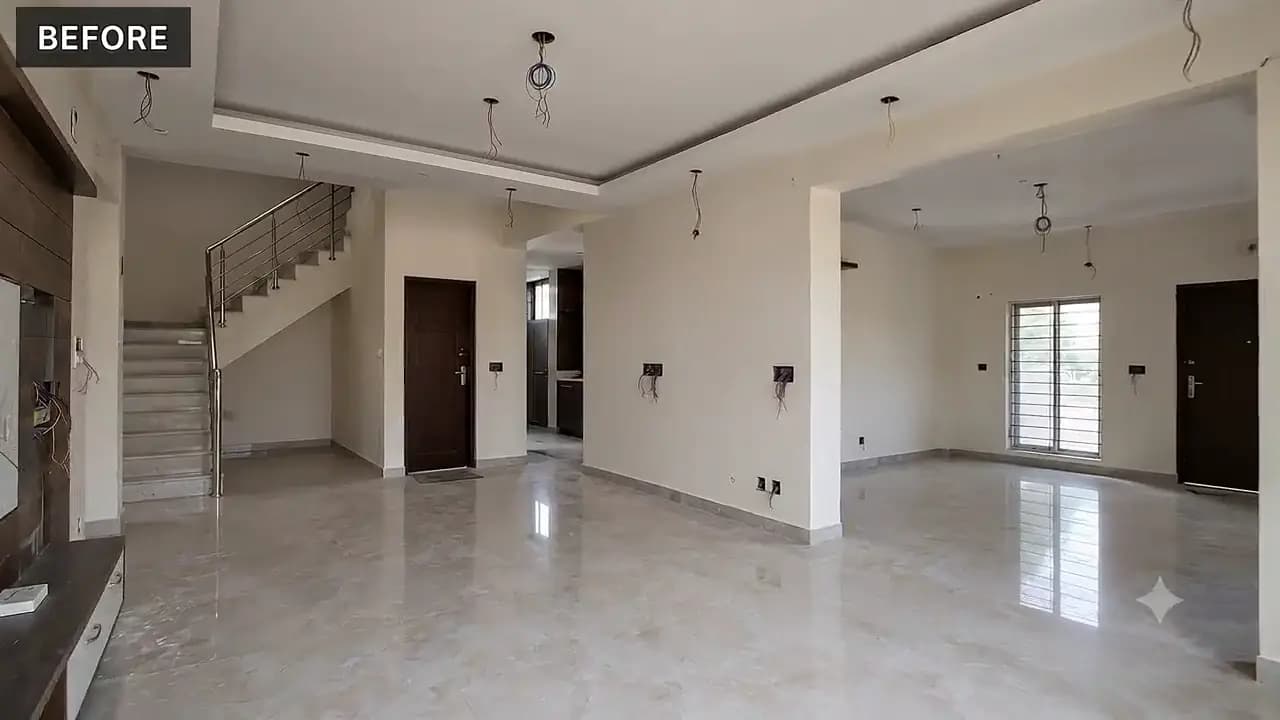 Skypaint crew carrying out electrical work on site in Kolkata