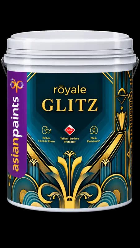 Asian Paints Royale Glitz — ultra-premium emulsion, rich sheen